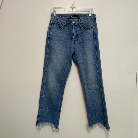 3x1 Austin Crop‎ Byrd Straight Leg Jeans Size 27 - Picture 3 of 9